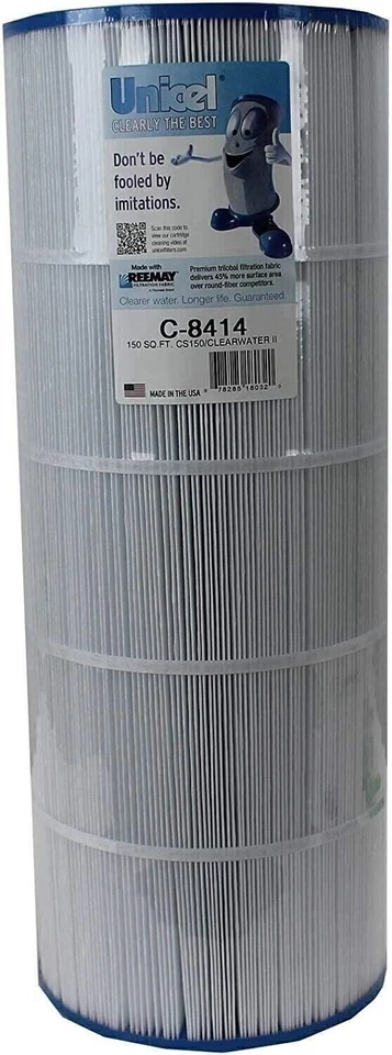 Unicel C-8414 150 Sq. Ft. Swimming Pool and Spa Replacement Filter Cartridge for - Image 1 of 4