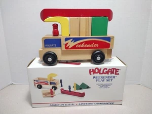 Vtg Holgate Weekender Play Set Hardwood Holgate Toy Co, Kane PA USA - Picture 1 of 20