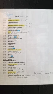 MICHAEL JACKSON IMMORTAL - ORIGINAL KEINE KOPIE ST LOUIS KONZERT GEBRAUCHT SETLIST - Bild 1 von 1