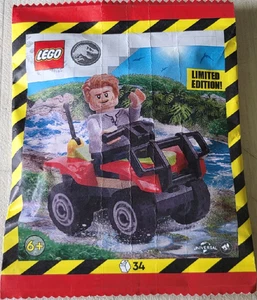 Lego Jurassic World Owen con Quad 122503 Bolsa de Papel Nuevo en Paquete (Estantería Menor) - Imagen 1 de 6