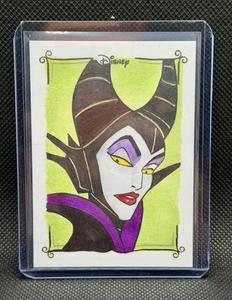 2025 Topps Disney Wonder Maleficent Sketch Card 1/1 - Picture 1 of 2