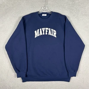The Mayfair Group Sweatshirt Damen L/XL blau Oversized Logo Freizeit bequem - Bild 1 von 9