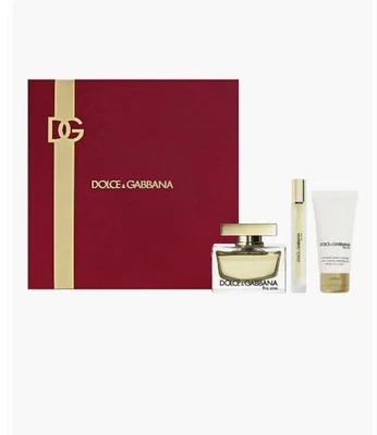 Perfecto para las vacaciones de lujo Dolce & Gabbana The One perfume set de regalo 3 piezas Foto 1 de 4