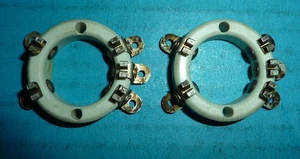 2 enchufes de tubo de bellota NOS 954 etc. Porcelana - Imagen 1 de 3