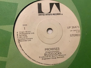 BUZZCOCKS - Promises - IRISH PRESS 7" 1978 IRELAND PUNK - Picture 1 of 2