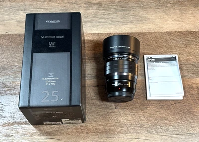 Olympus M. Zuiko ED 25mm f/1.2 PRO Lens (see description) - Image 1 of 4