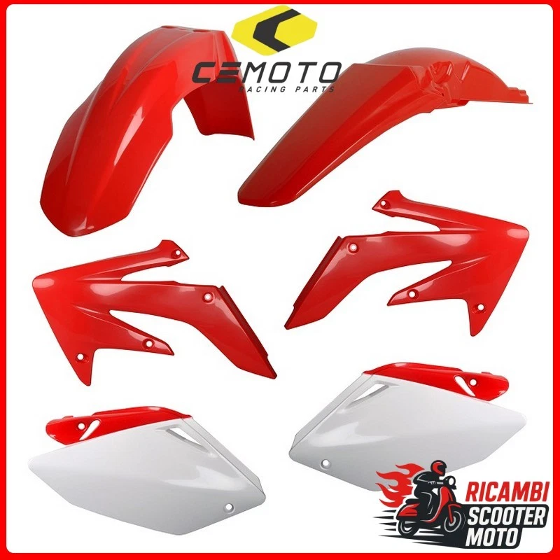 Weißes Kunststoff-Kit HONDA CRF 250 R 2004-2005 CM91187#1 Foto 1 de 1