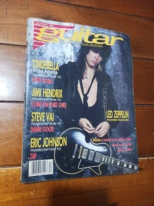 GUITAR For The Practicing Musician / Cinderella/Hendrix/VAI/ LED Poster DEC 1988 - Picture 1 of 10