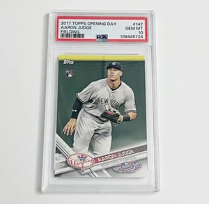 2017 Topps Opening Day Aaron Judge Rookie Card#147 PSA 10 Gem Mint - Picture 1 of 2