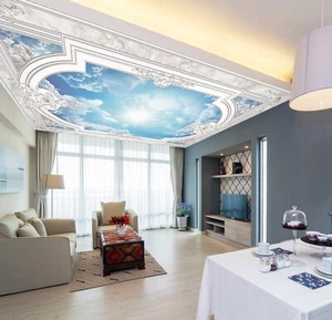 3D Sky Clouds I6024 Ceiling WallPaper Murals Wall Print Decal Deco Erin 2023 - Picture 1 of 5