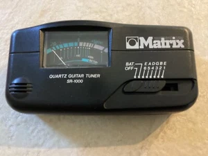 Guitar Tuner - acoustic or electric Matrix SR-1000 Quartz 1/4" Input and Output - Picture 1 of 4