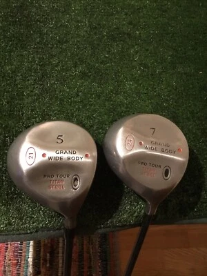 Pro Tour Grand Wide Body Titan Steel 5-7 Woods Set Graphite Shafts - Image 1 of 4