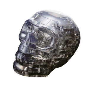 3D Puzzle Crystal Black Skull 48 Pieces Crystal 10cm Tall Black Years - Picture 1 of 4