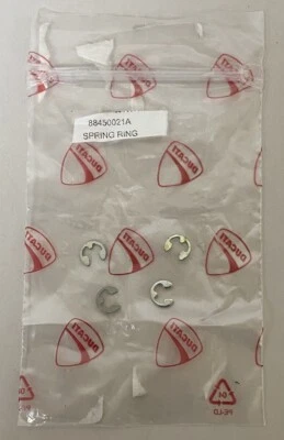Anillos a presión de resorte Panigale 4-2012 Ducati Superbike 1199 OEM #88450021A #S1102 Foto 1 de 4