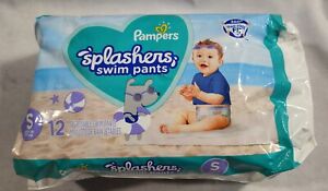 Pampers Splashers Disposable Swim Pants Diapers Size Small13-24 lb Baby 12-Count