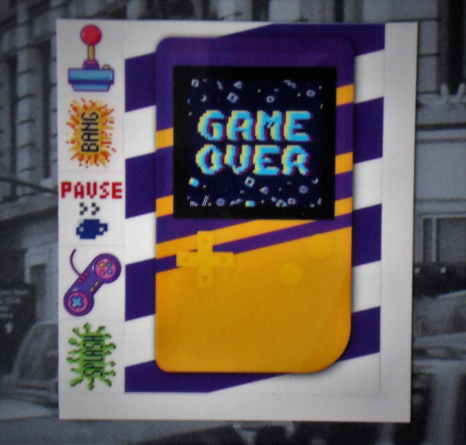 Handy-Sticker "GAME OVER" Smartphone Aufkleber 6-teilig NEU # - Bild 1 von 1