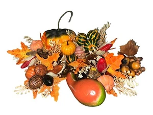 Fall Autumn Thanksgiving Faux Fake Pumpkins Vegetable Branch Decor Lot - Picture 1 of 15