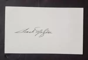 Frank Malzone (d. 2015) Signed Autograph 3x5 Index Card Boston Red Sox, Angels - Picture 1 of 2
