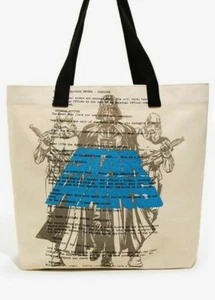 Loungefly Star Wars Tote Bag Darth Vader & Stormtroopers Canvas A New Hope NEW - Picture 1 of 3
