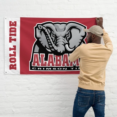 Premium Flag Alabama Football Crimson Tide 3x5ft Banner ROLL TIDE NCAA Champions Cover