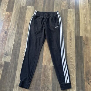 adidas Athletic Pants Lightweight Black women size S  **Missing drawstring - Picture 1 of 9
