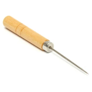 Leather Awl Hole Making Tool. Stainless Steel. Wooden Handle. FREE POSTAGE - Picture 1 of 6