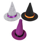 3pcs Wine Caps Adorable Halloween Wine Bottle Decorations Tiny Witch Hats