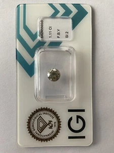 IGI certified natural loose diamond 1.11ct. - Picture 1 of 6