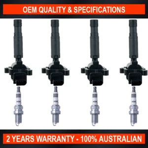 Pack of SWAN Ignition Coils & NGK Spark Plugs for Mercedes Benz C200 (1.8L S/C) - Picture 1 of 5