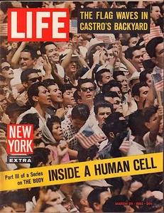 Life Magazine March 29 1963 Birthday Inside a Human Cell VG 051816DBE2 - Imagen 1 de 1