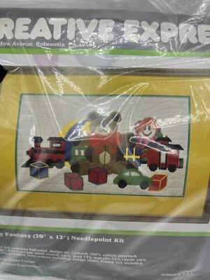 80S VINTAGE Toy Fantasy Needlepoint Kit Creative Expressions NEW IN PACKAGE - Image 1 of 4