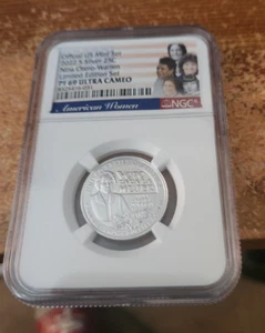 2022 S SILVER Nina Otero-Warren QUARTER 25C NGC PF69 ULTRA CAMEO Lim Ed set - Picture 1 of 2