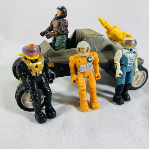 Vintage COLECO 1986 STARCOM LOT Of 4 Figures And Shadow Invader Cover