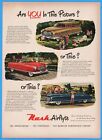 1950 Nash Motors Detroit Mi Statesman Rambler Convertible Ambassador Car Art Ad