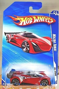 2010 Hot Wheels #119 All Stars 1/10 MAZDA FURAI Red Variant w/Chrome OH5 Spokes - Picture 1 of 5
