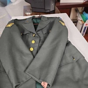 Vintage US Army Military Enlisted Infantry Dress Jacket Green Old Ironsides 38R - Bild 1 von 9