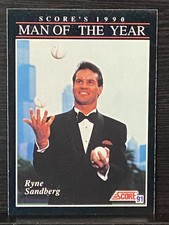 1991 Score Baseball Card 815 Ryne Sandberg Man Of The Year SR