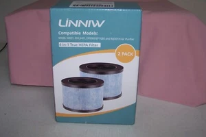 4-in-1 True HEPA Replacement Filter - Linniw - 2 pack - MK06, MK01, MJ001H etc. - Picture 1 of 4