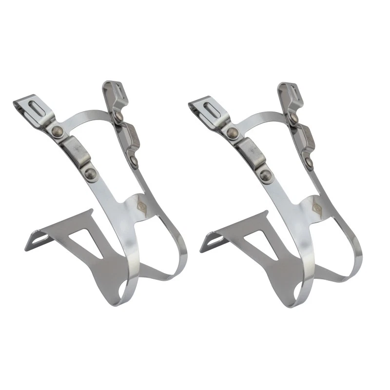 ORIGIN8 Double Barrel Toe Clips Large (70mm Depth) Chrome for Bicycle Pedals - Image 1 of 1
