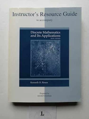 Instructor's Resource Guide to - Paperback, by Kenneth H. Rosen - Very Good - Image 1 of 2