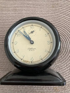 Tischuhr, Uhr, Wecker, Gehäuse Bakelit, Um 1920, reparaturfähig, sehr selten  - Bild 1 von 4