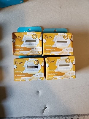 Cartuchos de reemplazo de cinco hojas Gillette Venus Comfortglide Coconut Olay - Paquete de 4 Foto 1 de 4