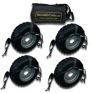 ATV/UTV/Tractor Wheel Net (4) Black - Picture 1 of 8