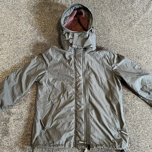 SUPER DRY Original Windtrekker Japón Con Capucha Para Mujer Talla Mediana Gris Con Púrpura - Imagen 1 de 13