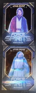 2024 Star Wars Masterwork Anakin & Luke Skywalker Force Spirits SP #FS-1 & FS-6 - Picture 1 of 2
