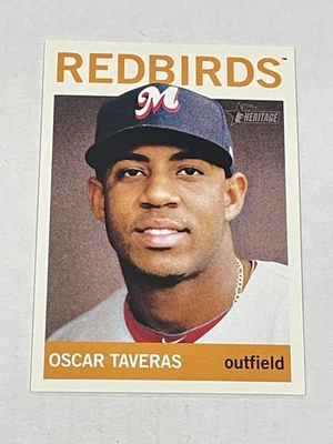 2013 Topps Heritage Minors Baseball #200 - Oscar Taveras - Memphis Redbirds - Image 1 of 2