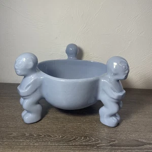 Vintage 50s Tepco Blue Scorpion Tiki Bowl Trader Vics *READ DESC* *Cracked* - Bild 1 von 21