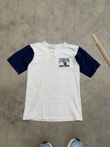 UNC Carolina del Norte Tar Heels 1993 Campeones Nacionales Henley Botón Camiseta Med - Imagen 1 de 6