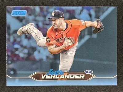 Justin Verlander 2024 Topps Stadium Club Blue Foil 21/50 #178 ASTROS - Image 1 of 2