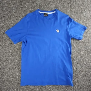 Paul Smith T Shirt Men Large Blue Multicoloured Zebra Logo - Picture 1 of 7